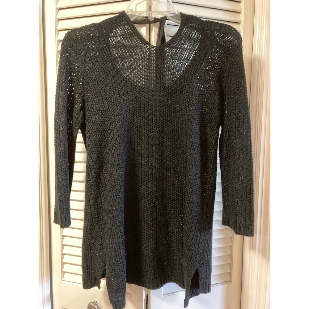 Lauren Conrad Black Knit Tunic Sweater Sz S